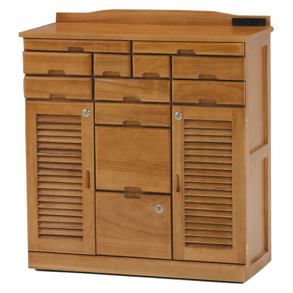 Q ヴィンテージ 木製 電話台 引き出し付き Q ヴィンテージ 木製 電話台