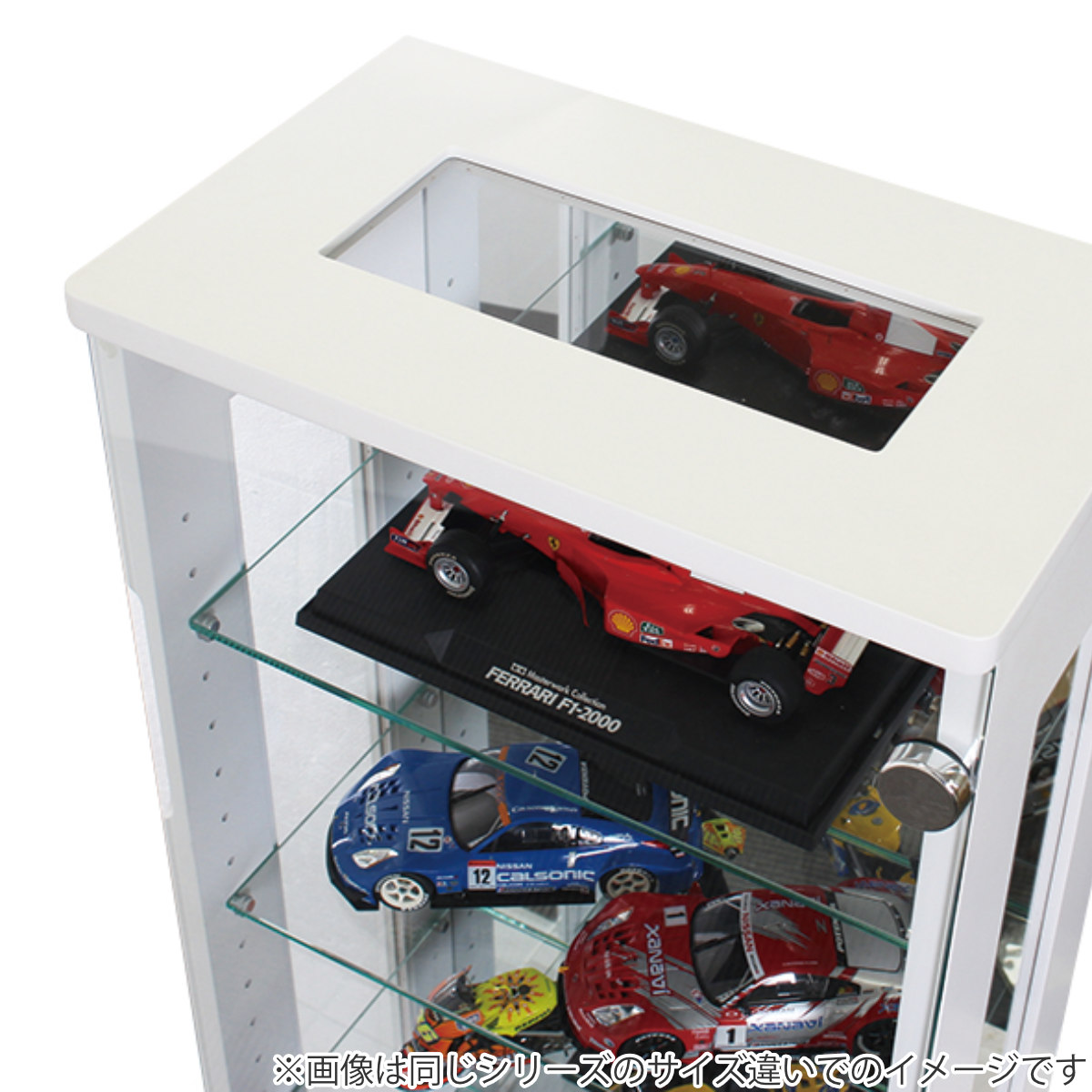 楽天市場】コレクションラック 鍵付 ショーケース 背面ミラー 幅40cm