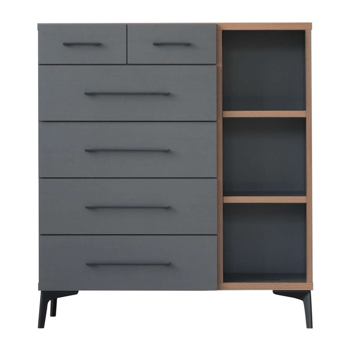 楽天市場】チェスト 5段 モダンヴィンテージ 日本製 幅90cm （ たんす