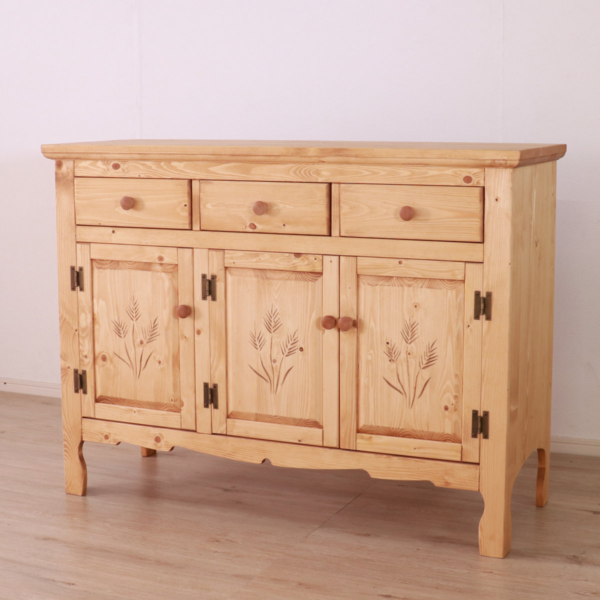 楽天市場】キャビネット カントリー調 パイン材 Farmer 幅120cm