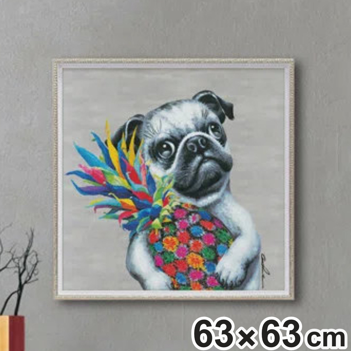 楽天市場】アートパネル オイルペイントアート 『カエルの星』 63×63cm