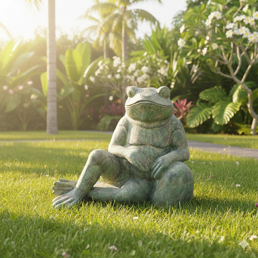 楽天市場】【最大1万円OFFクーポン】カエルの置物 蛙の石像 かえる の
