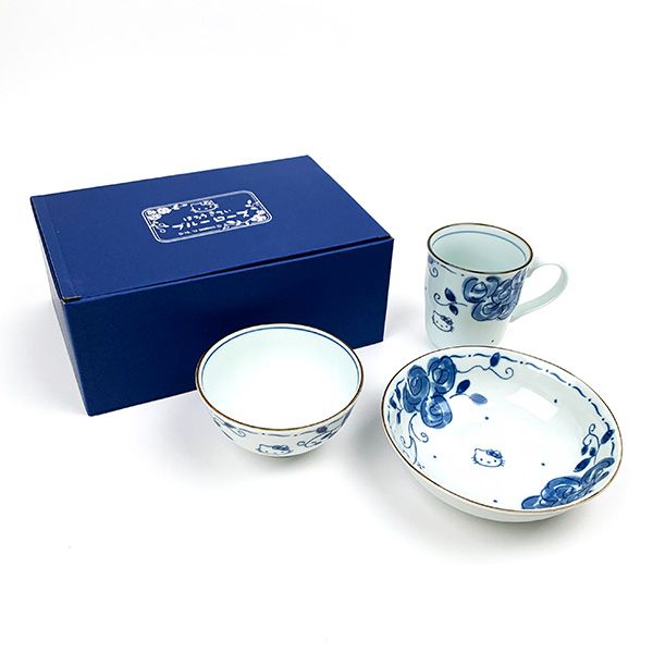 サンリオ ハローキティ ブルーローズ 茶碗マグ鉢3点セット マグカップ