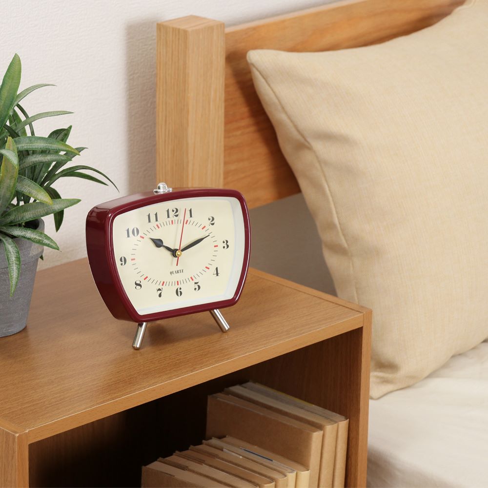 楽天市場】置き時計 レトロ 電池式 アメリカンレトロ 不二貿易 | 時計