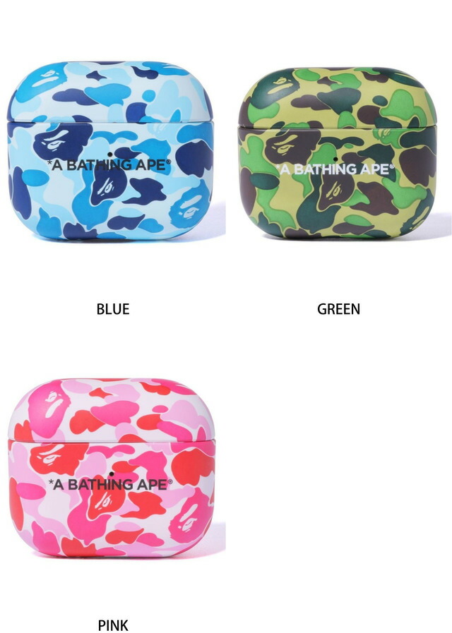 楽天市場】A BATHING APE ABC CAMO AIRPODS CASE M ア ベイシング