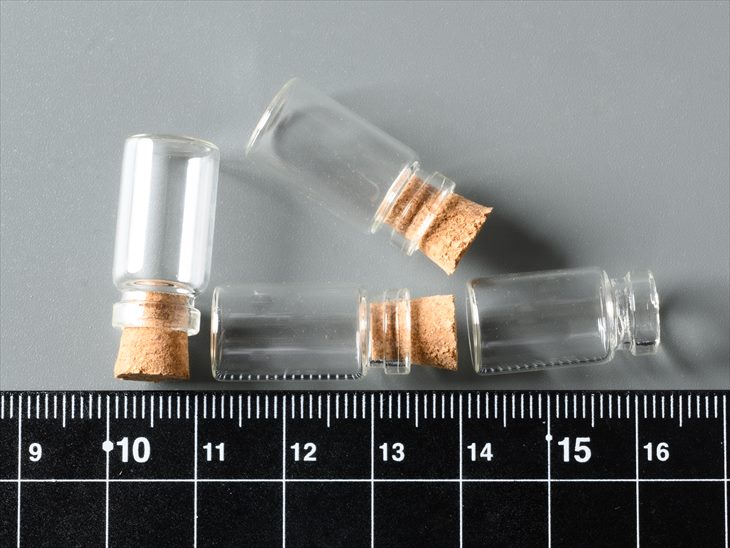 ガラスケース 2サイズセット コルクベース 各10個 ガラスケース 2