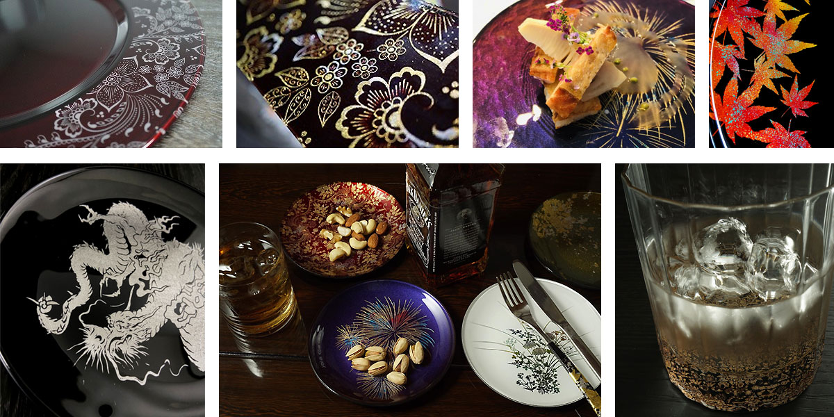 楽天市場】蒔絵 MAKIE 梨地 登り孔雀（乱） フラットプレート S M L