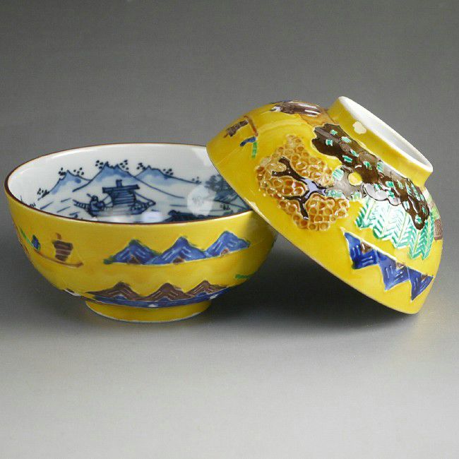 黄交趾 秀峰作 大鉢 清水焼 交趾焼 手描き 菓子鉢 茶道具 フォロー割