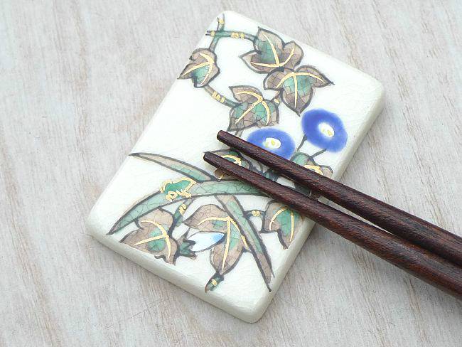 琳派花鳥十二月箸置き 七月単品 - 京焼清水焼 松韻堂