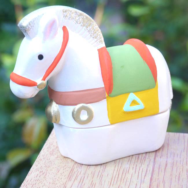 京焼清水焼錦染造干支戌香合藪内流椅々斎花押書付箱V6861