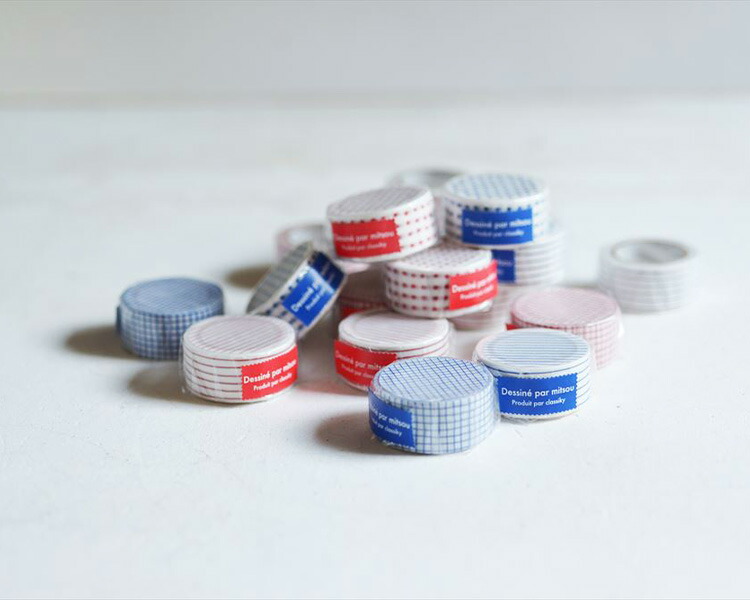 楽天市場】倉敷意匠 Classiky mitsou マスキングテープ 水玉 縞 格子