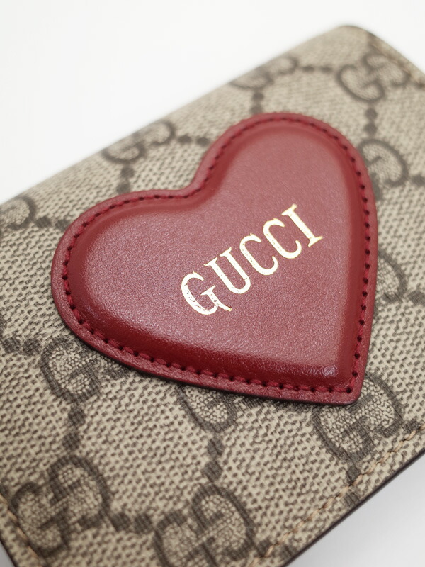 GUCCI】グッチ『GGスプリーム ハートモチーフ付き カードケース
