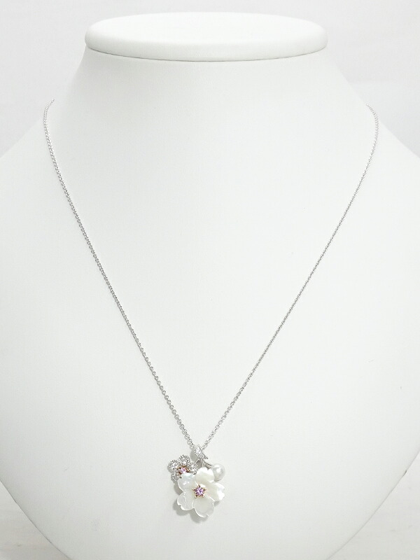 MIKIMOTO ミキモト ピンクサファイア パールブローチ 楽天市場