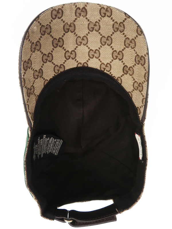 GUCCI】【オリジナルGGキャンバスベースボールキャップ】【イタリア製