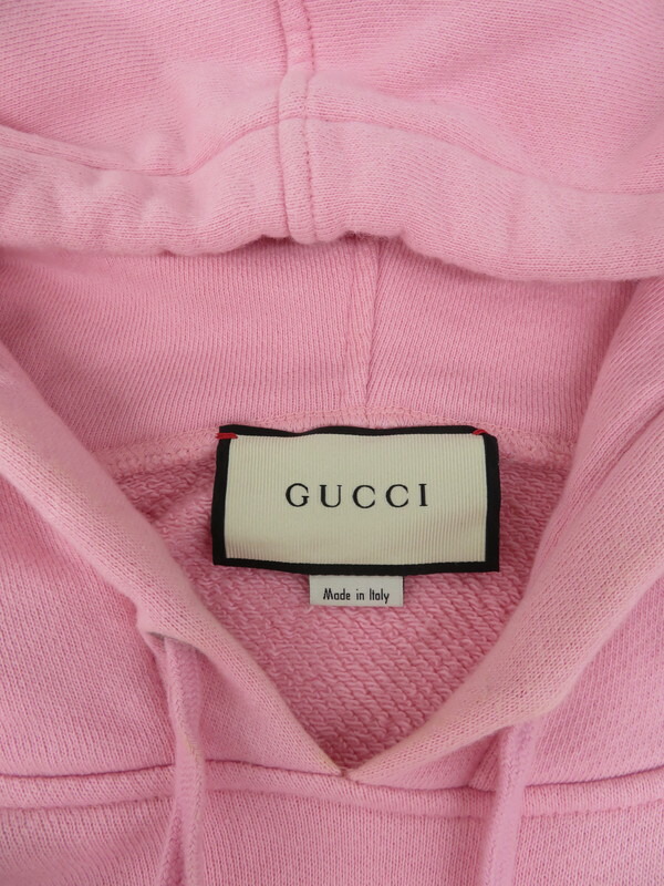 GUCCI】グッチ『ドラゴン刺繍 ロゴ スウェット プルオーバーパーカー