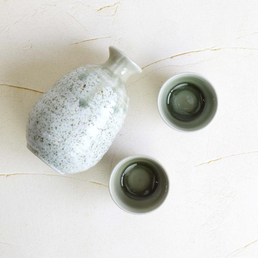 豊前上野焼 珍しい藁白釉 渡髙久 酒器セット 徳利1 お猪口2 【公式通販】