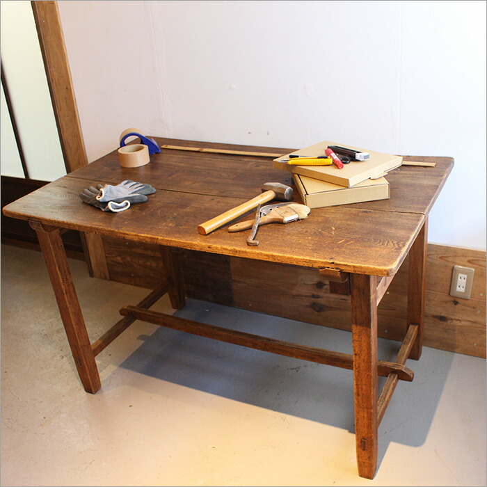 ヴィンテージ キリツ 起立木工 文机 木製 桜 天然杢 座机 座卓 作業台