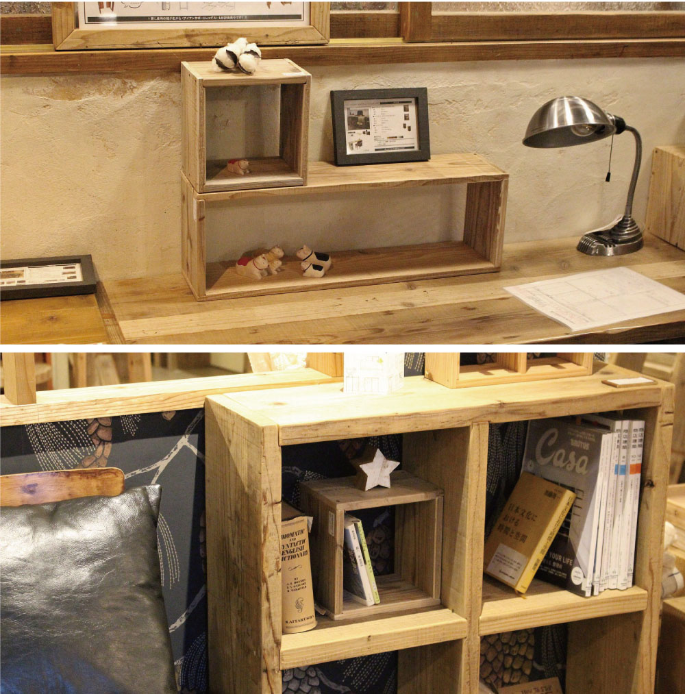 1319 小ぶりな杉の収納棚　飾り棚　抽斗　ケース　古家具　レトロ　ビンテージ 1319 小ぶりな杉の収納棚 飾り棚 抽斗 ケース 古家具 レトロ ビンテージ