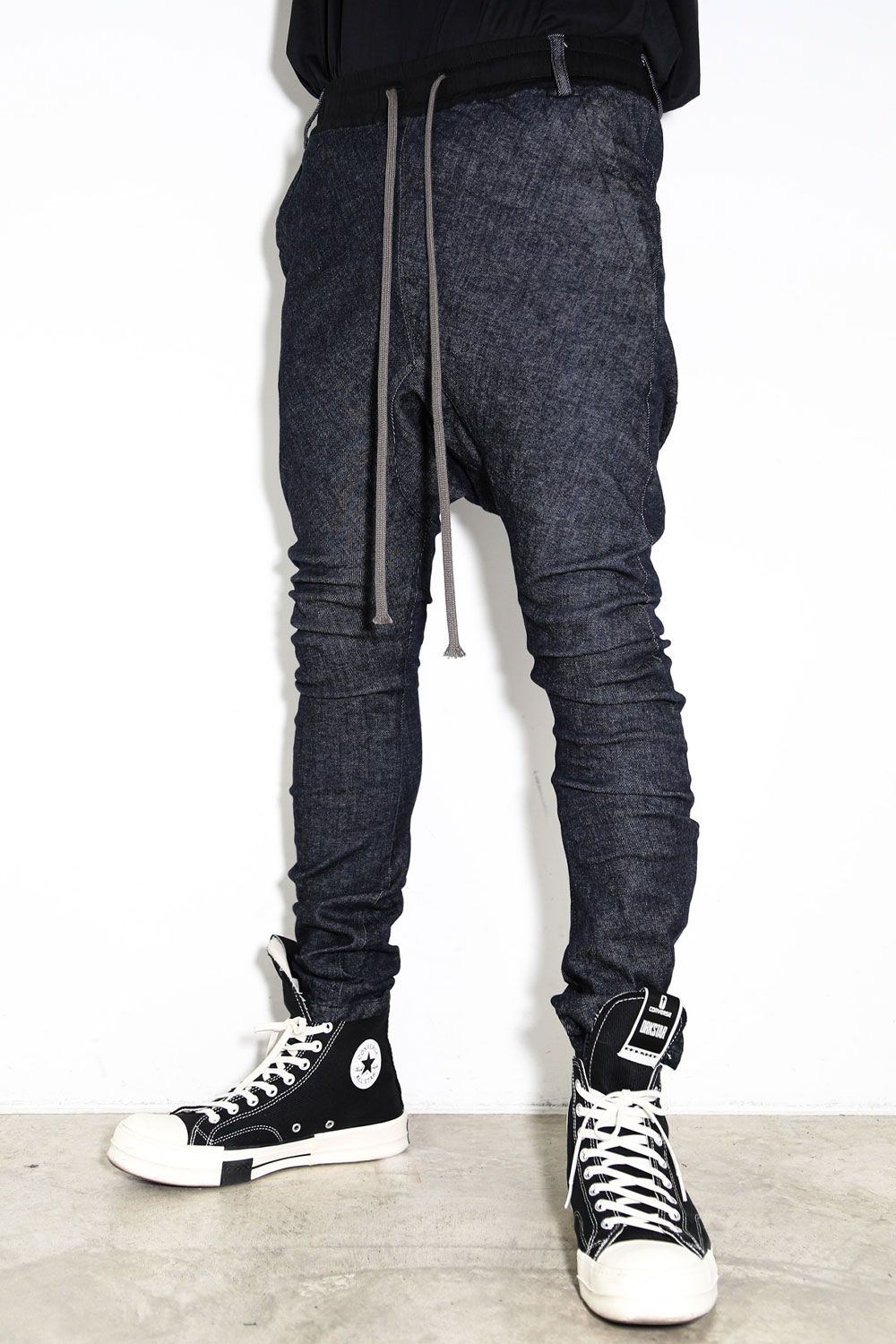 A.F ARTEFACTサルエルパンツ 緑と黒のチェック柄 A.F ARTEFACTサルエル