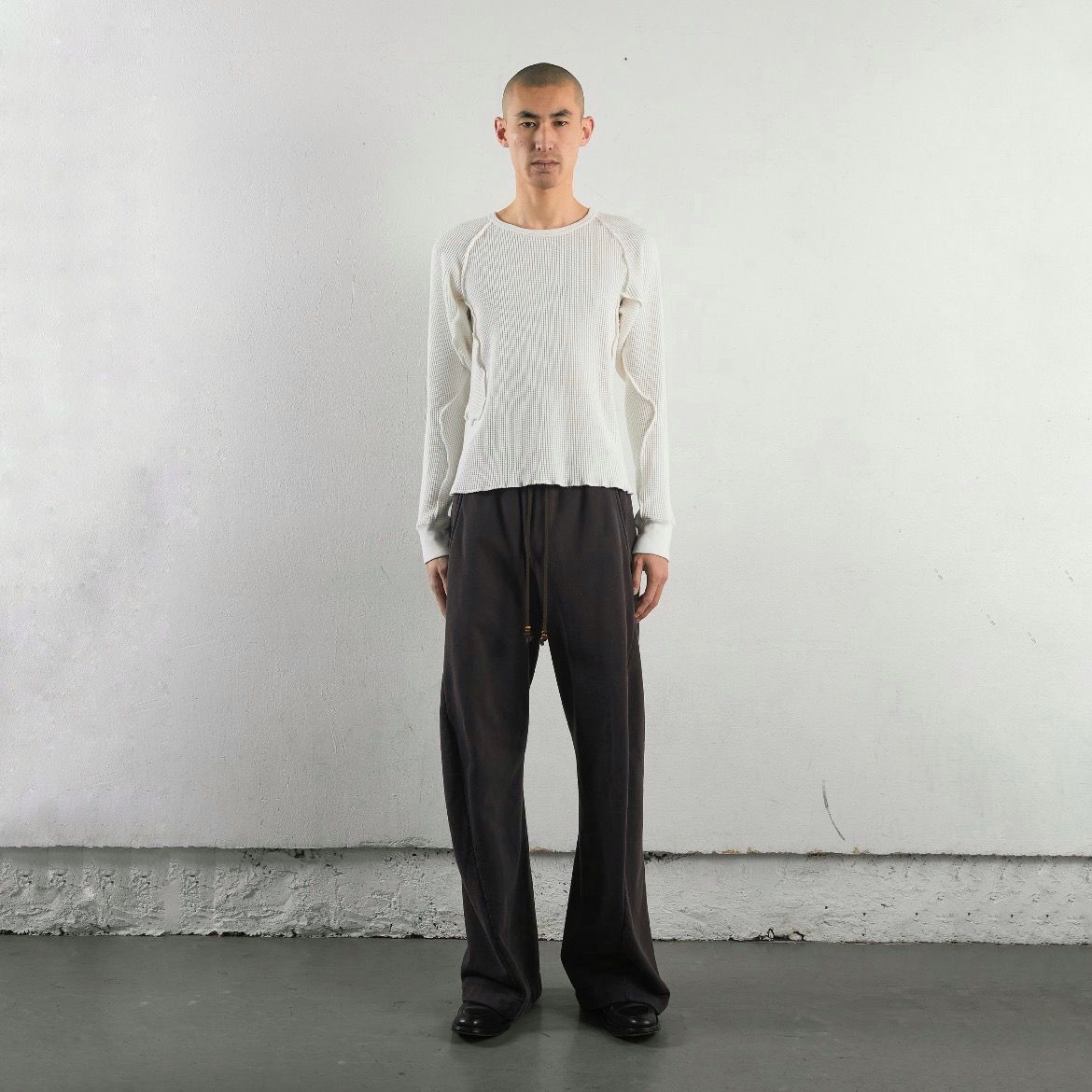 NVRFRGT - 【残りわずか】Waffle Thermal Long Sleeve T-shirt