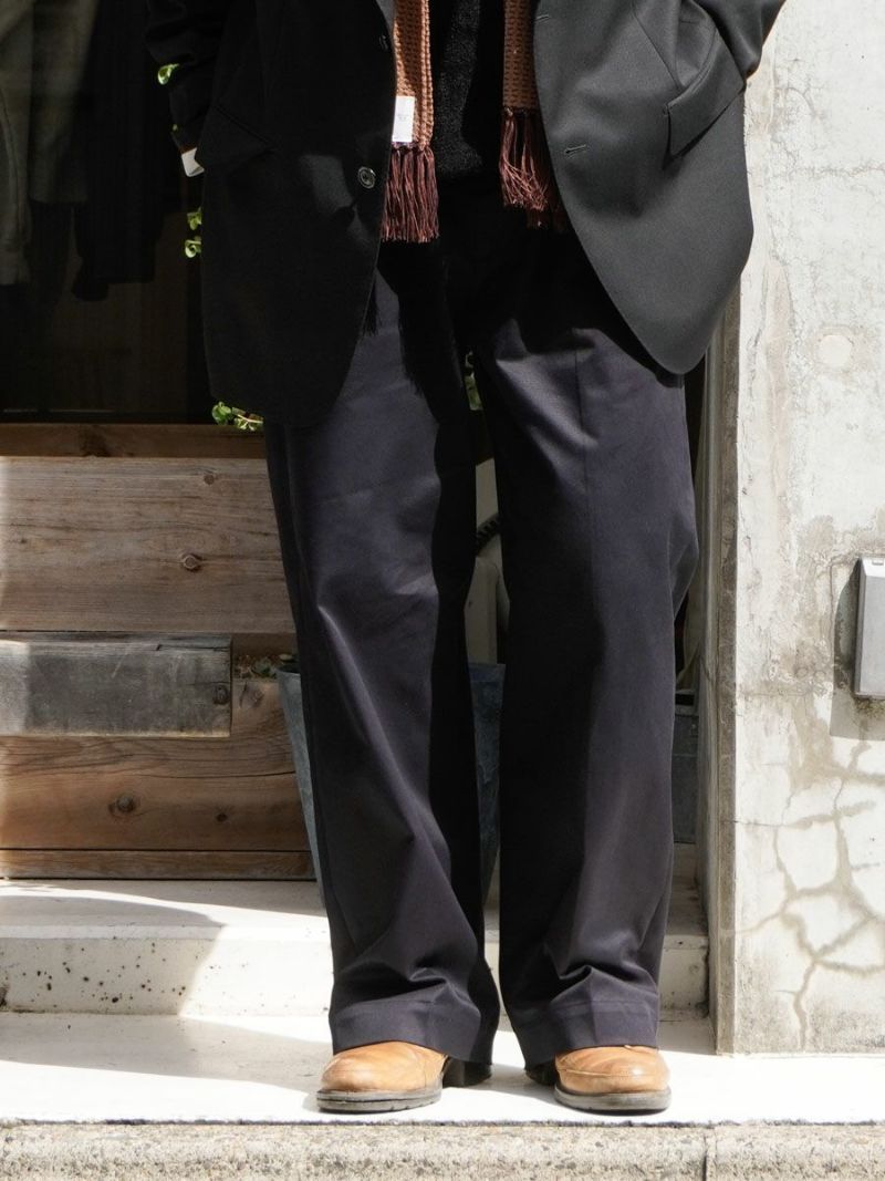 UNIVERSAL PRODUCTS - ノータックチノトラウザーズ - NO TUCK WIDE