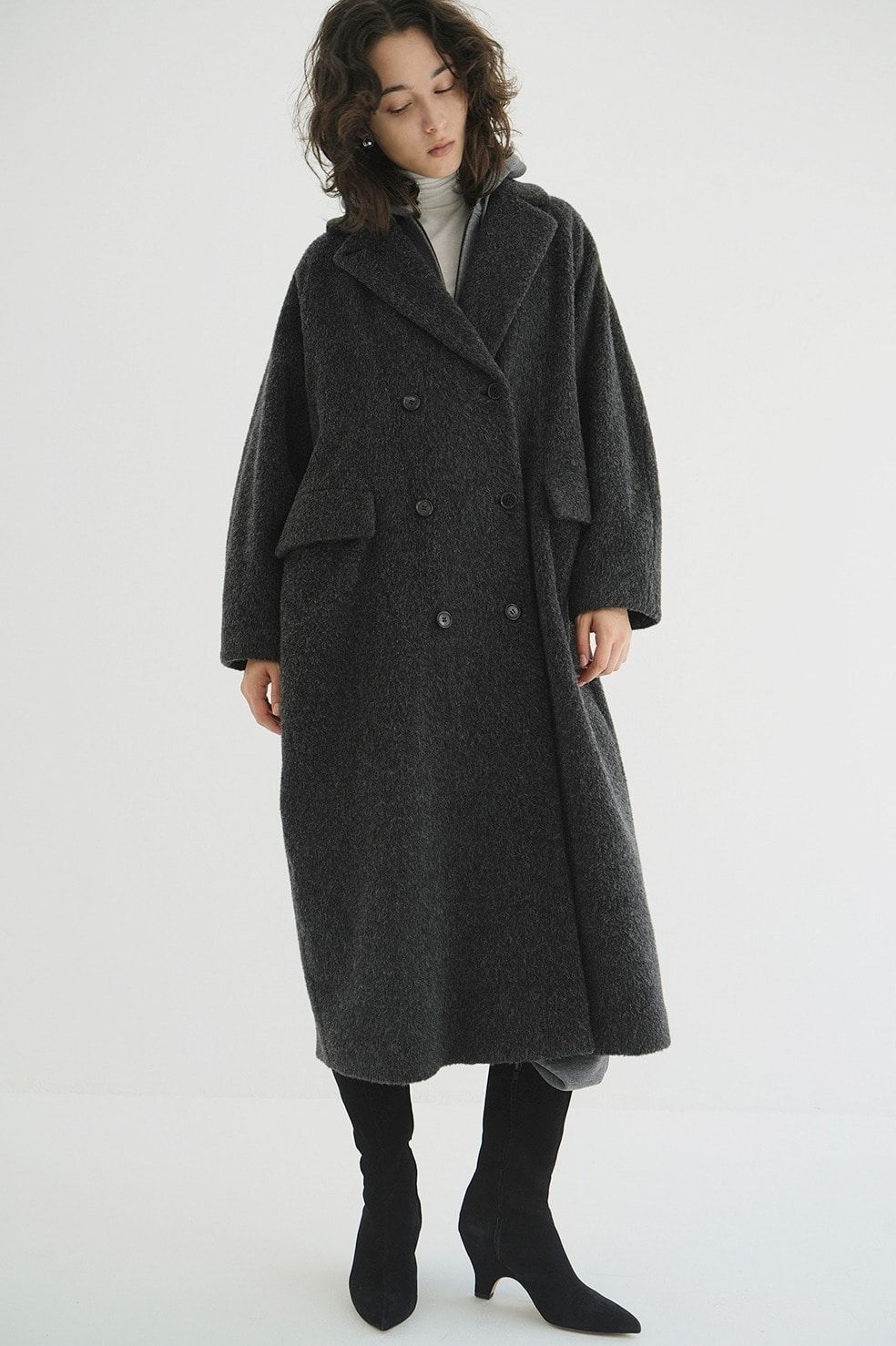 CLANE - 【25AW】ダブルウールロングコート - DOUBLE WOOL LONG COAT