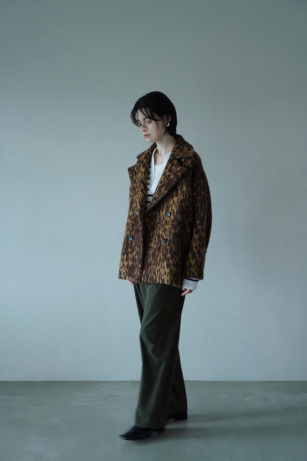 CLANE - オーバー ライン ダブル コート - OVER LINE DOUBLE COAT