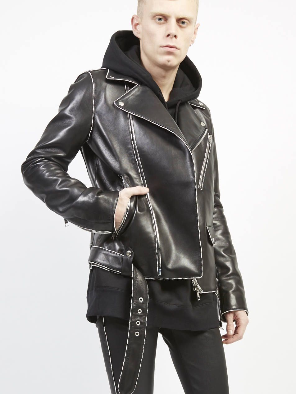 GalaabenD - 【山下智久 着用】ラムワックスネイキッドダブルレザー