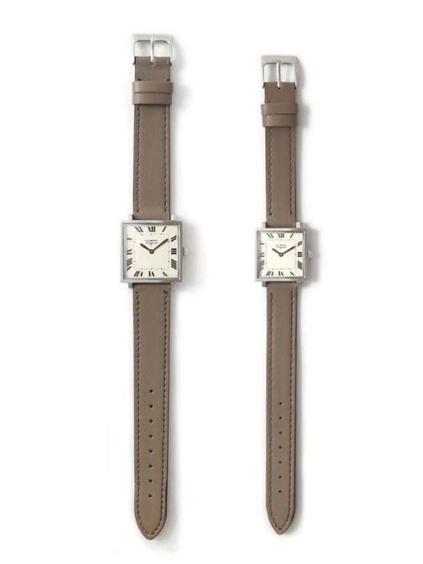 ジューシークチュール 腕時計 鍵型のブラックレザー 二重巻き 姫