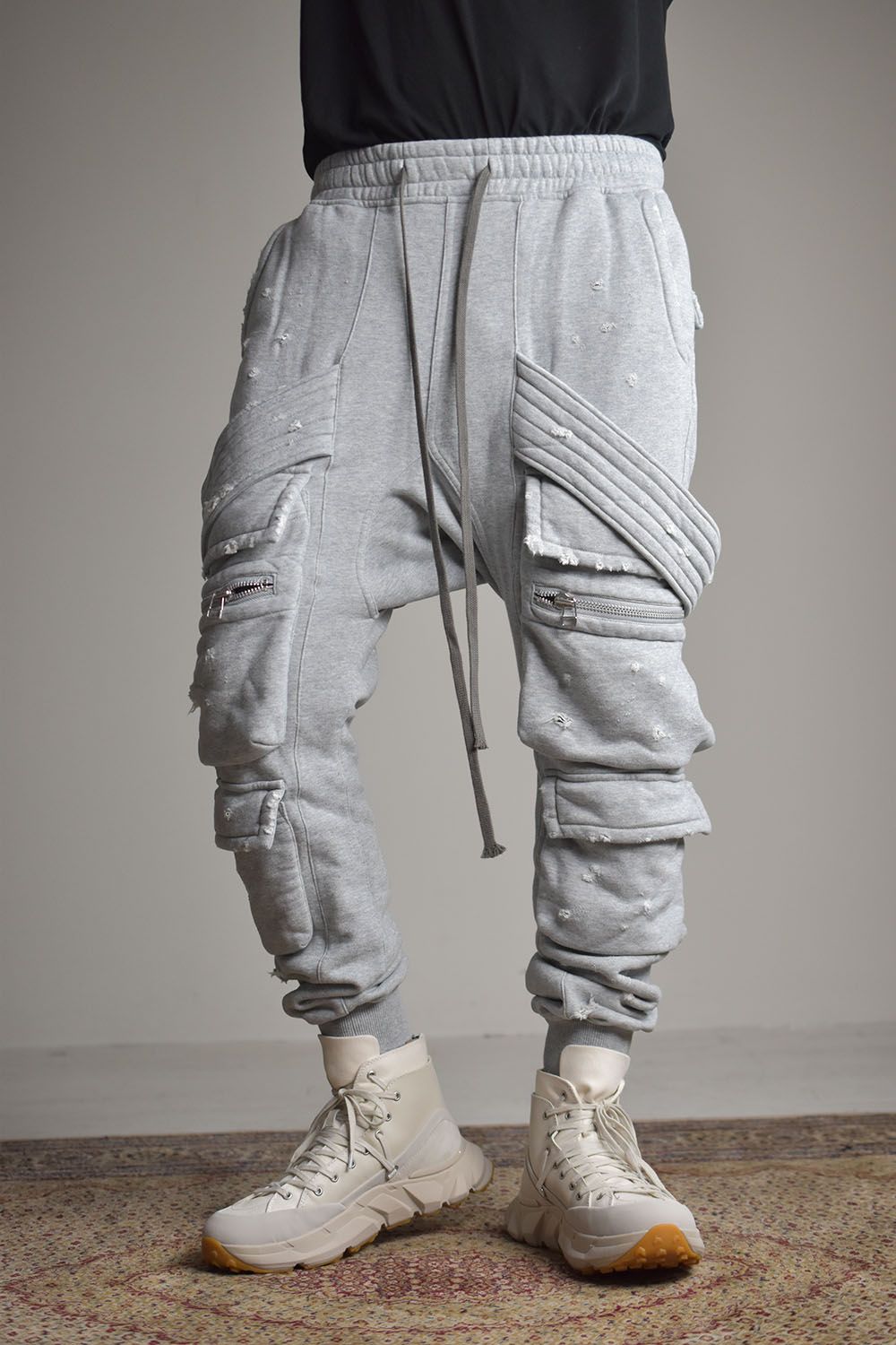 A.F ARTEFACT コーティングサルエルカーゴジョガーパンツ A.F ARTEFACT