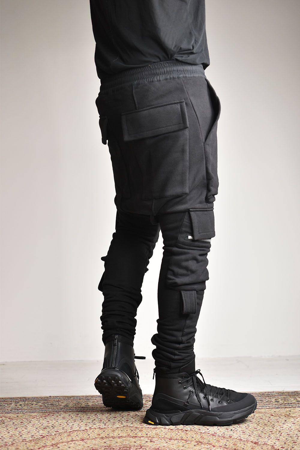A.F ARTEFACT - Side Zip Sweat Sarouel Pants