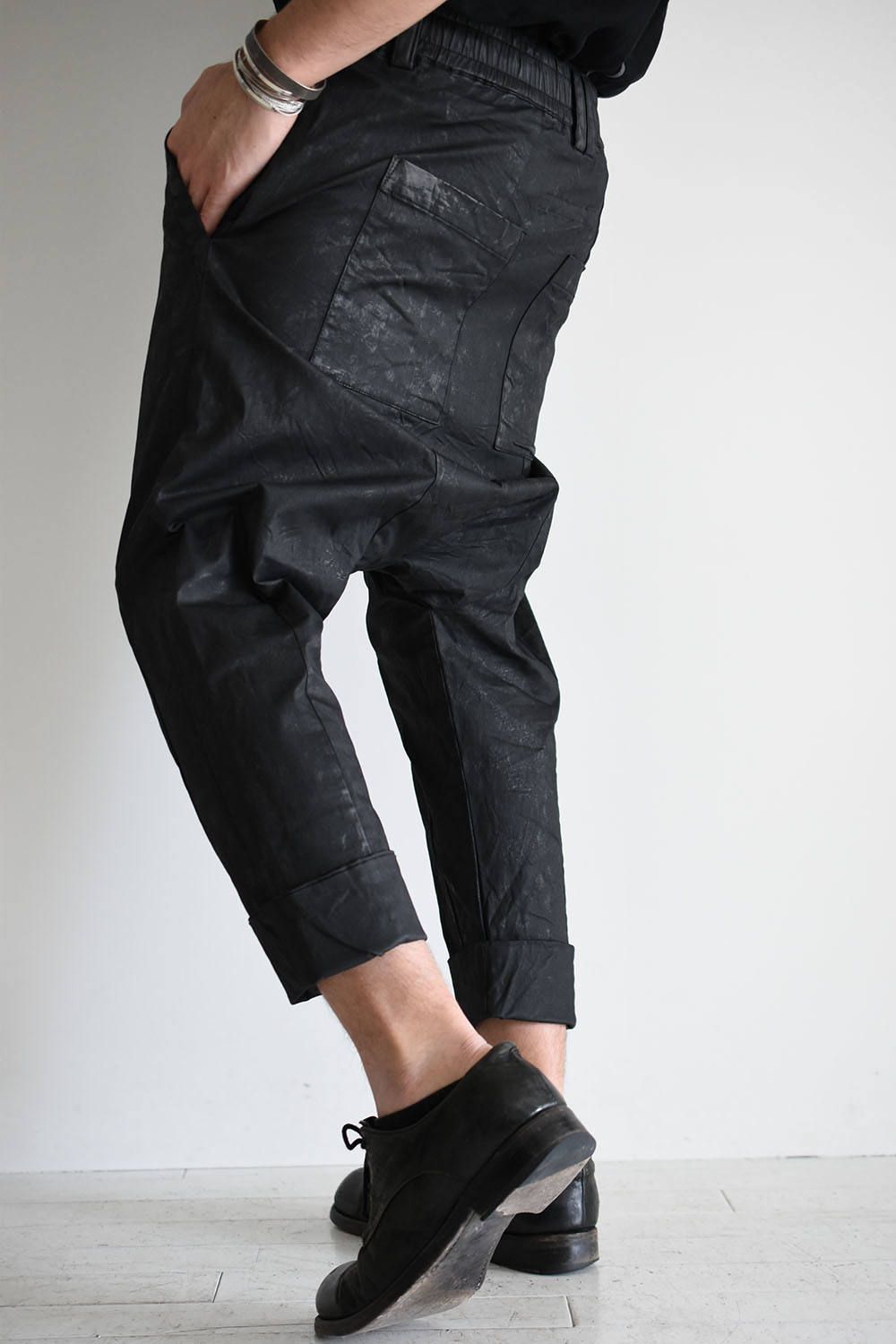 PRY Drawstring Sarouel Zip Pants [BLACK] PRY シュウト Drawstring