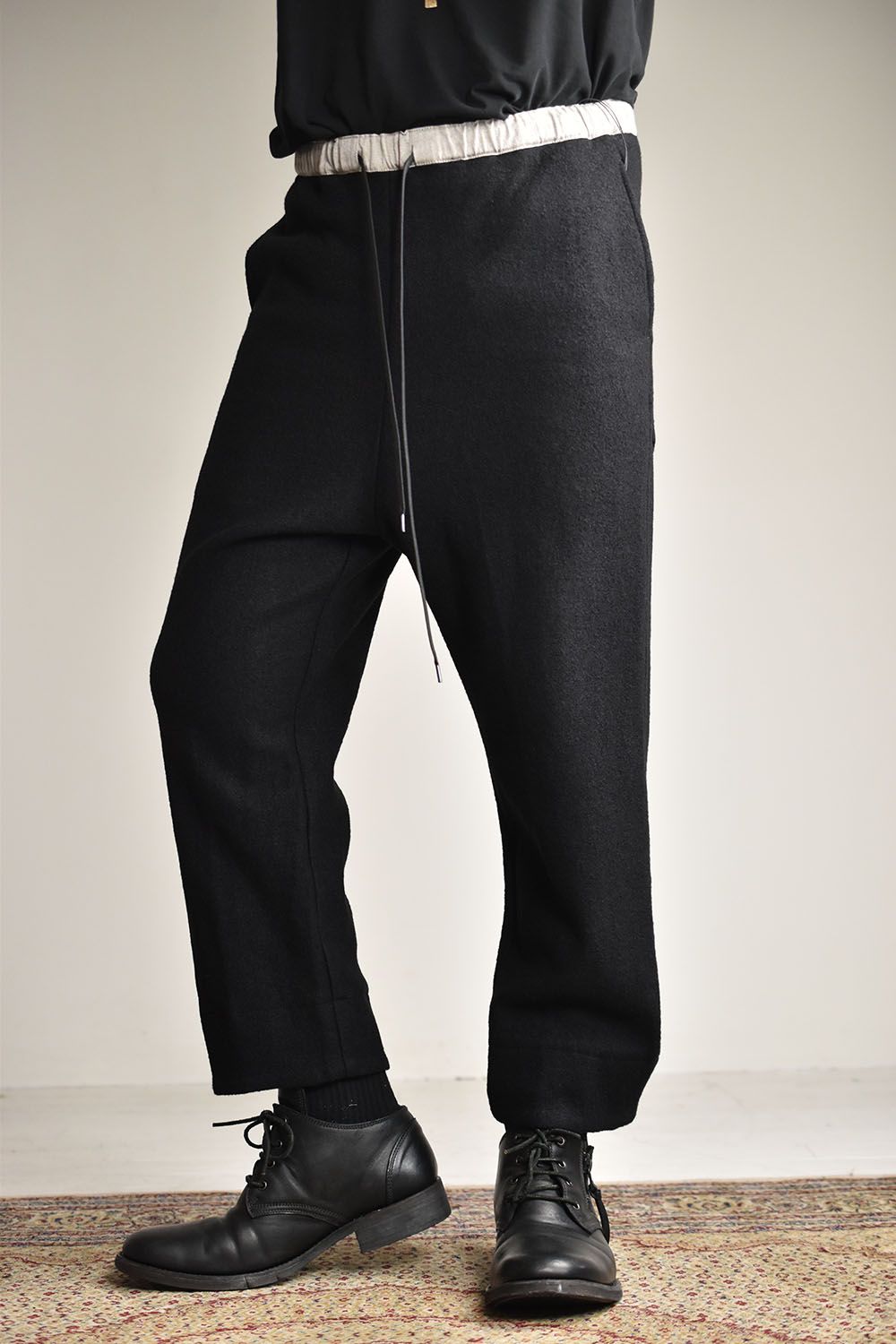 The Viridi-anne - FULLING WIDE CROPPED TROUSERS