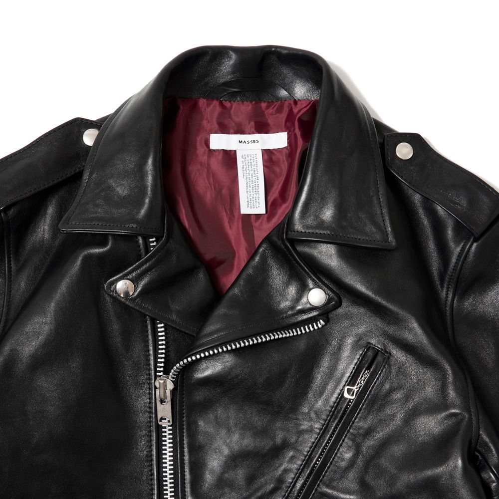 MASSES - LEATHER JKT VINTAGE W / ホースレザー ダブル ライダース