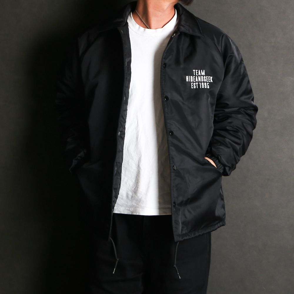 HideandSeek - Coaches Jacket (25aw) - BLK / コーチジャケット / HJ