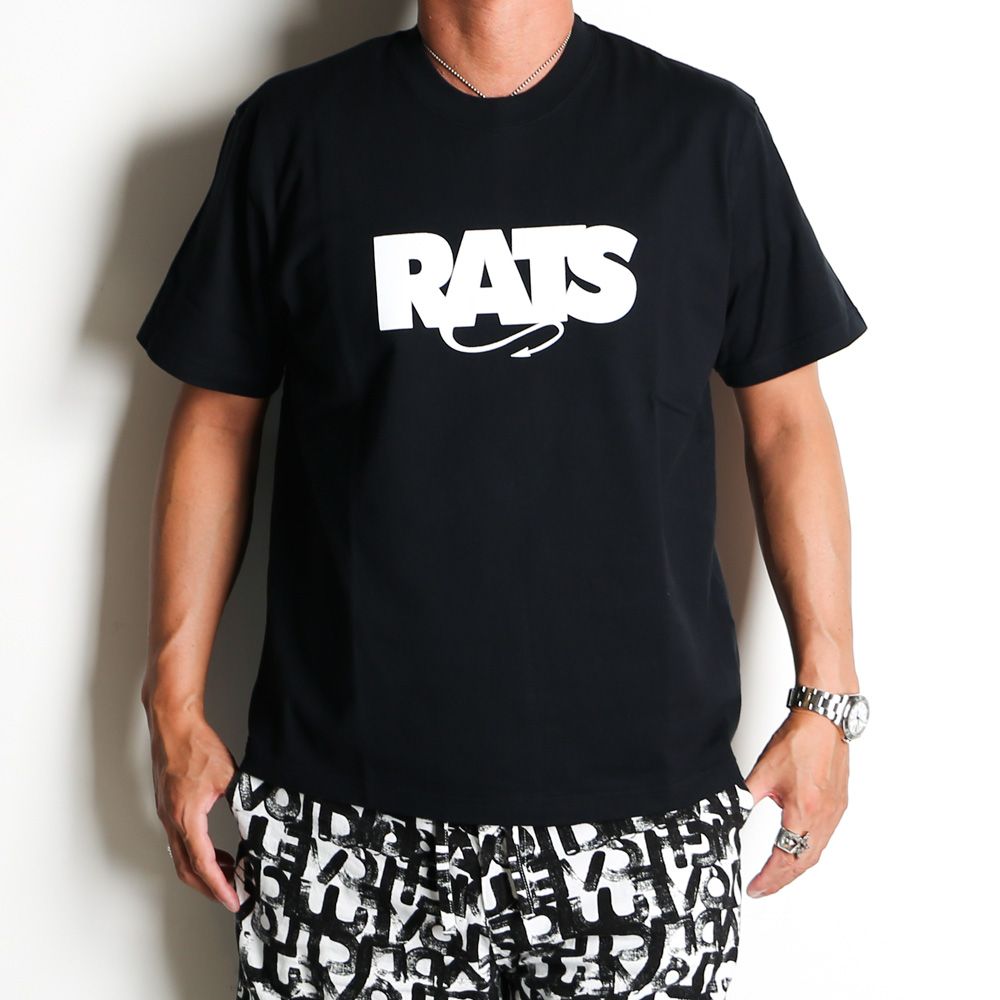 RATS - BOX LOGO WAY OF LIFE TEE - BLACK / Tシャツ / 24'SPT-0801
