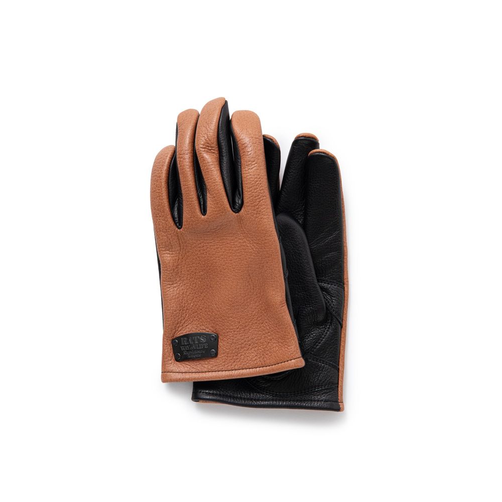 RATS - LEATHER GLOVE - BLACK / レザーグローブ / 24'RA-0417