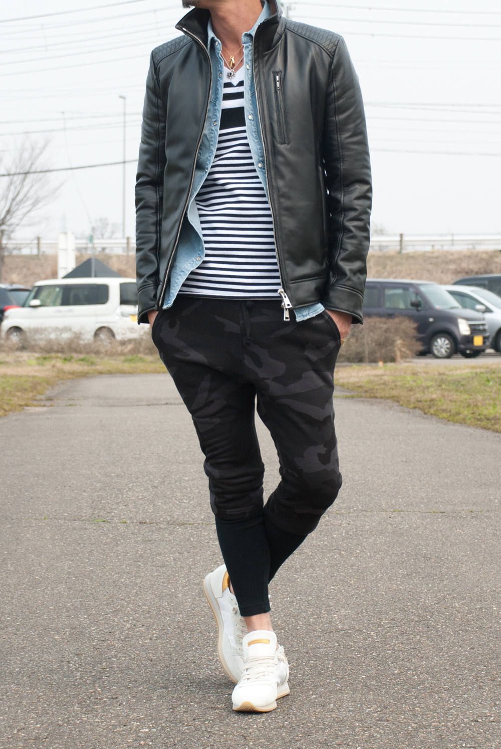 □名作 名古屋店別注 23万1000円 AKM ダイヤキルティング レザー