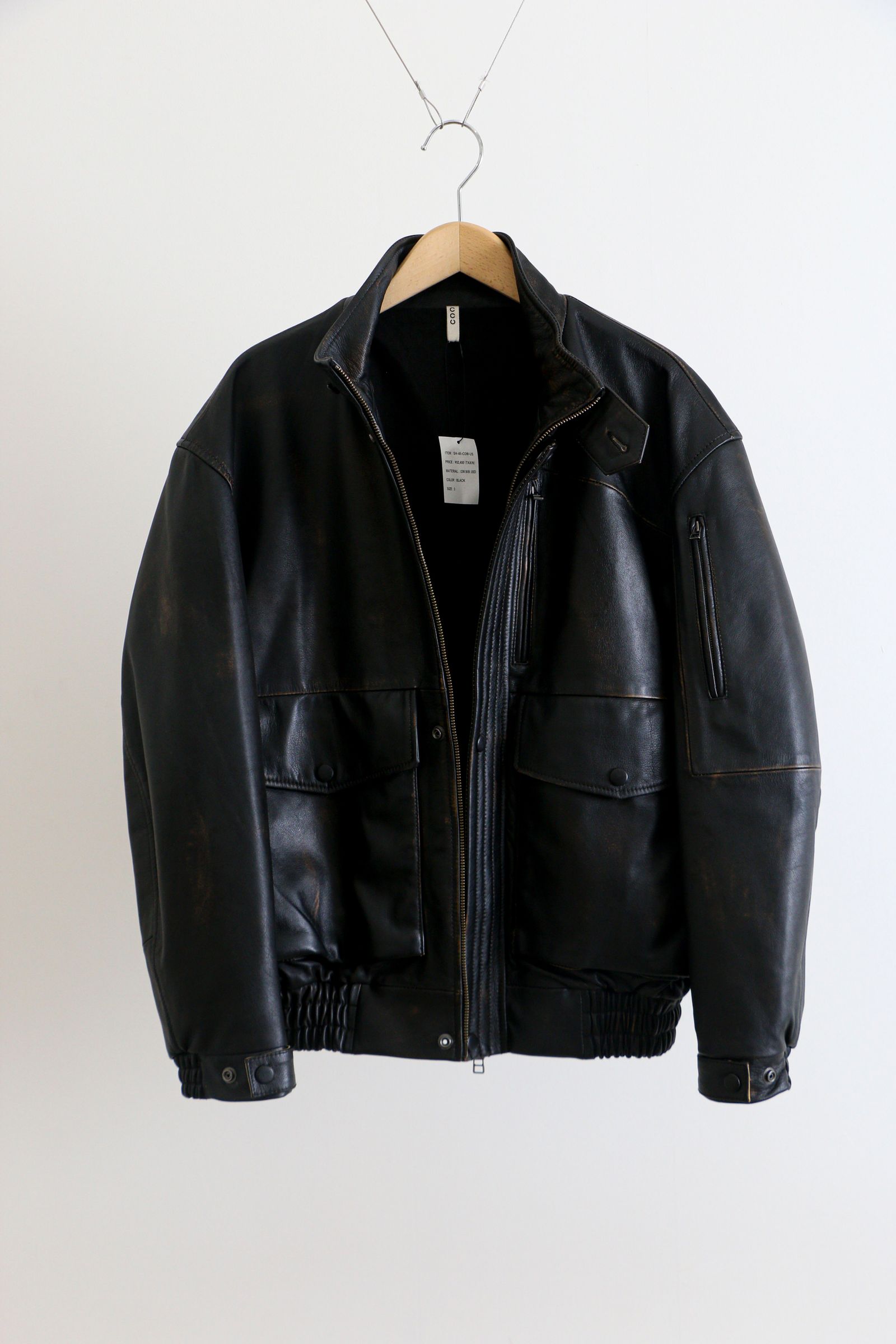 CCU MORGAN BOMBER JACKET レザージャケット