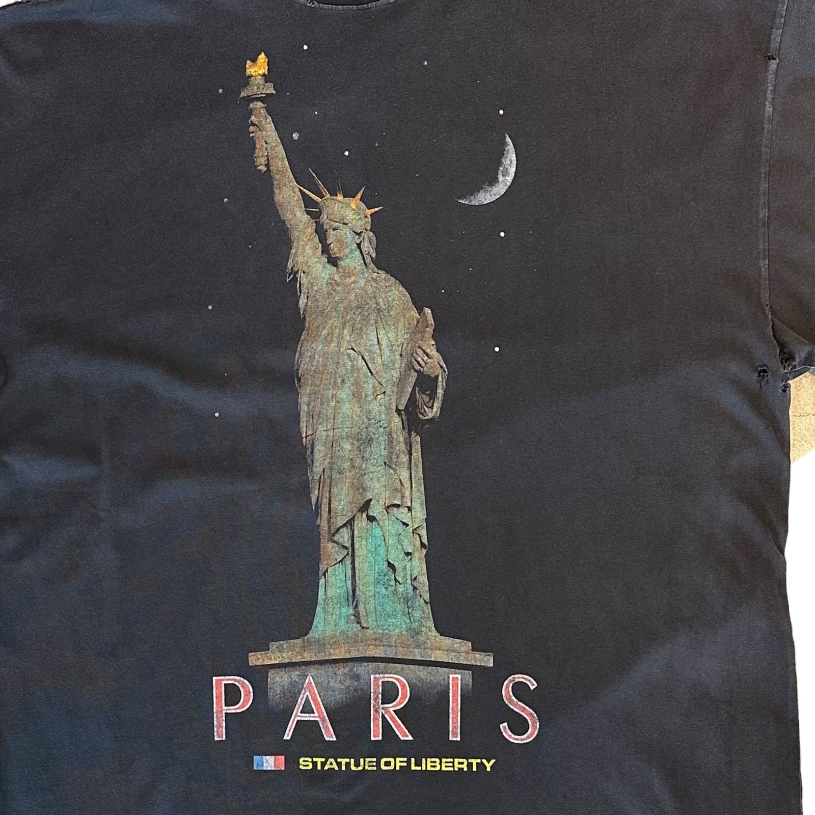 BALENCIAGA - PARIS STATUE OF LIBERTY Tシャツ / ブラック / ユニ