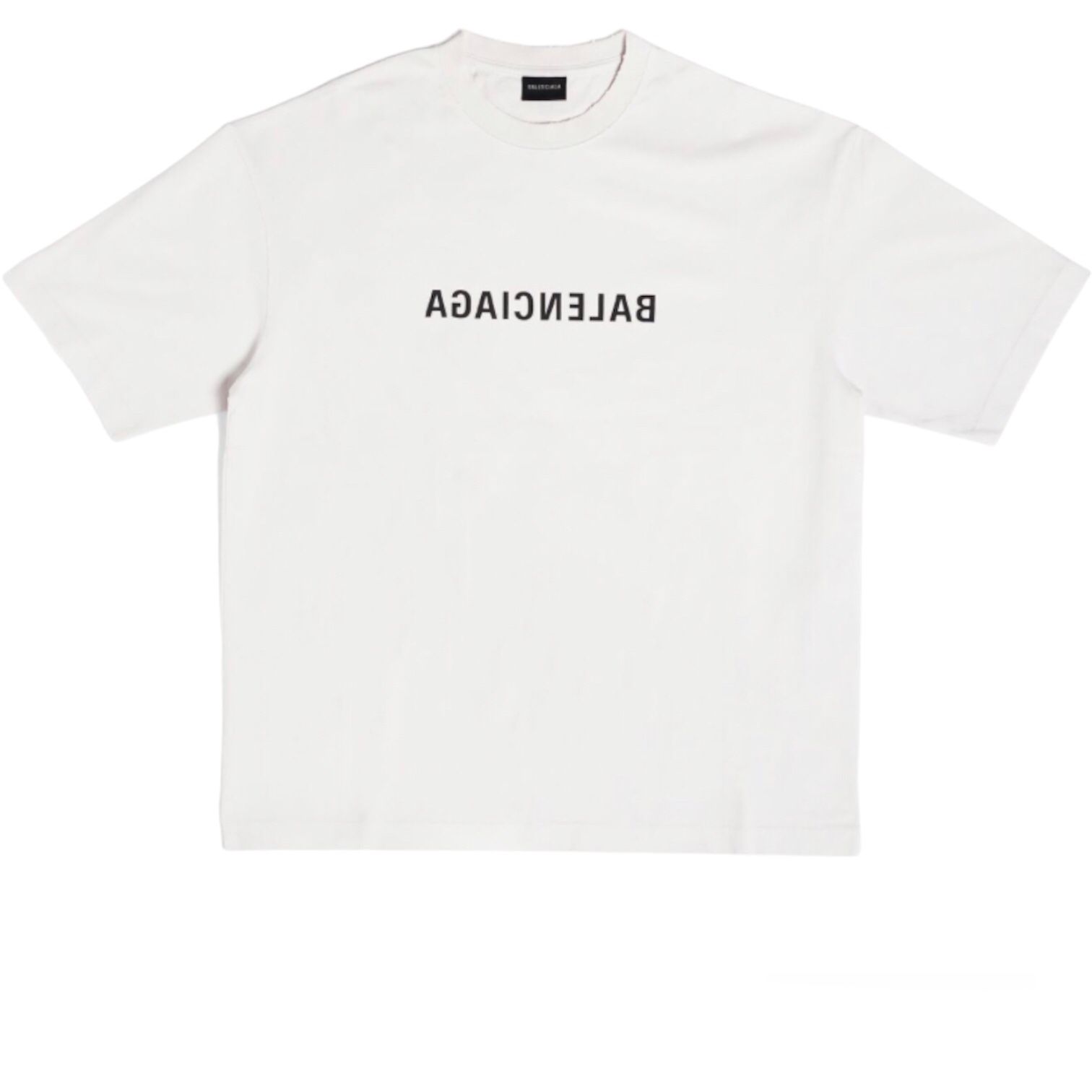 BALENCIAGA - ミラーロゴTシャツ / クルーネックTシャツ / オフ