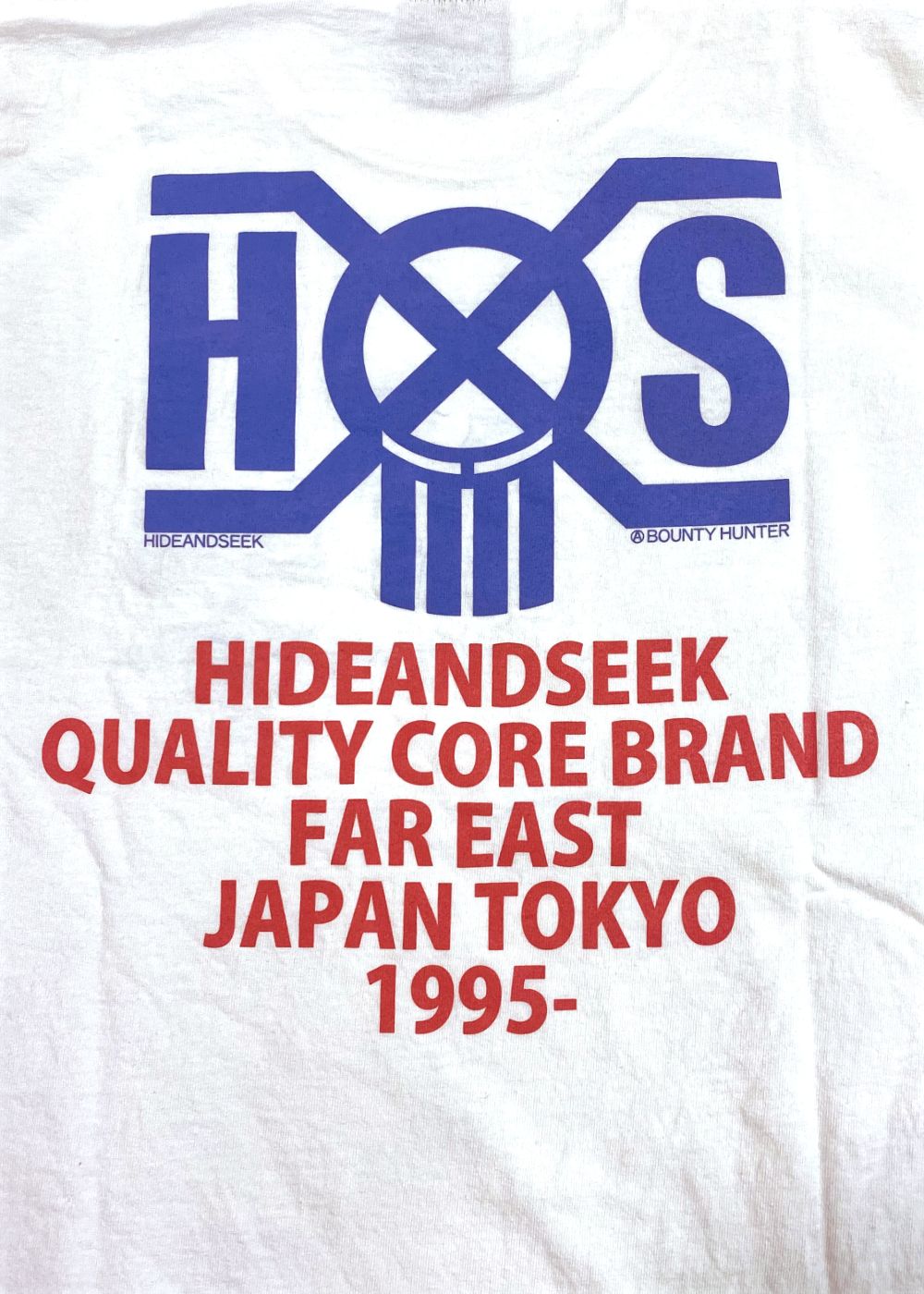 HIDE AND SEEK - HS×BH L/S TEE (WHITE) / バウンティーハンター