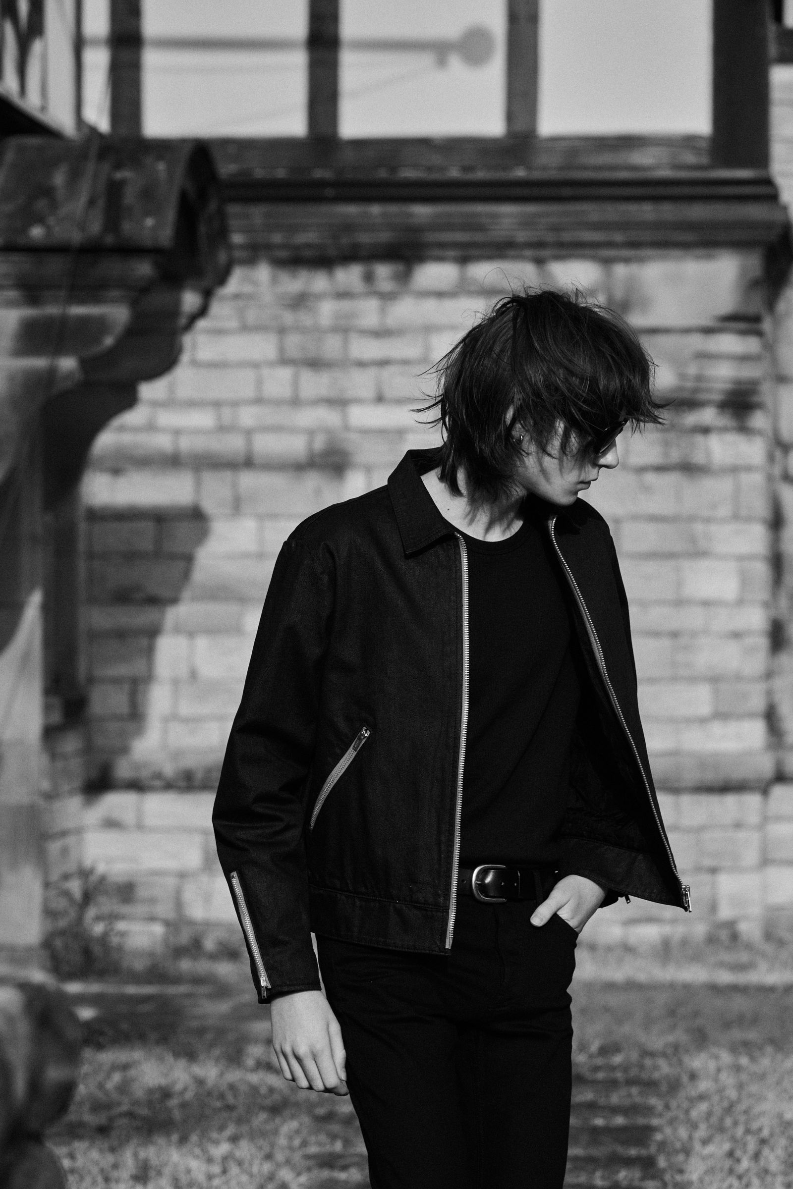 MINEDENIM - Black Coating Denim Riders JKT (BLT) / ブラック