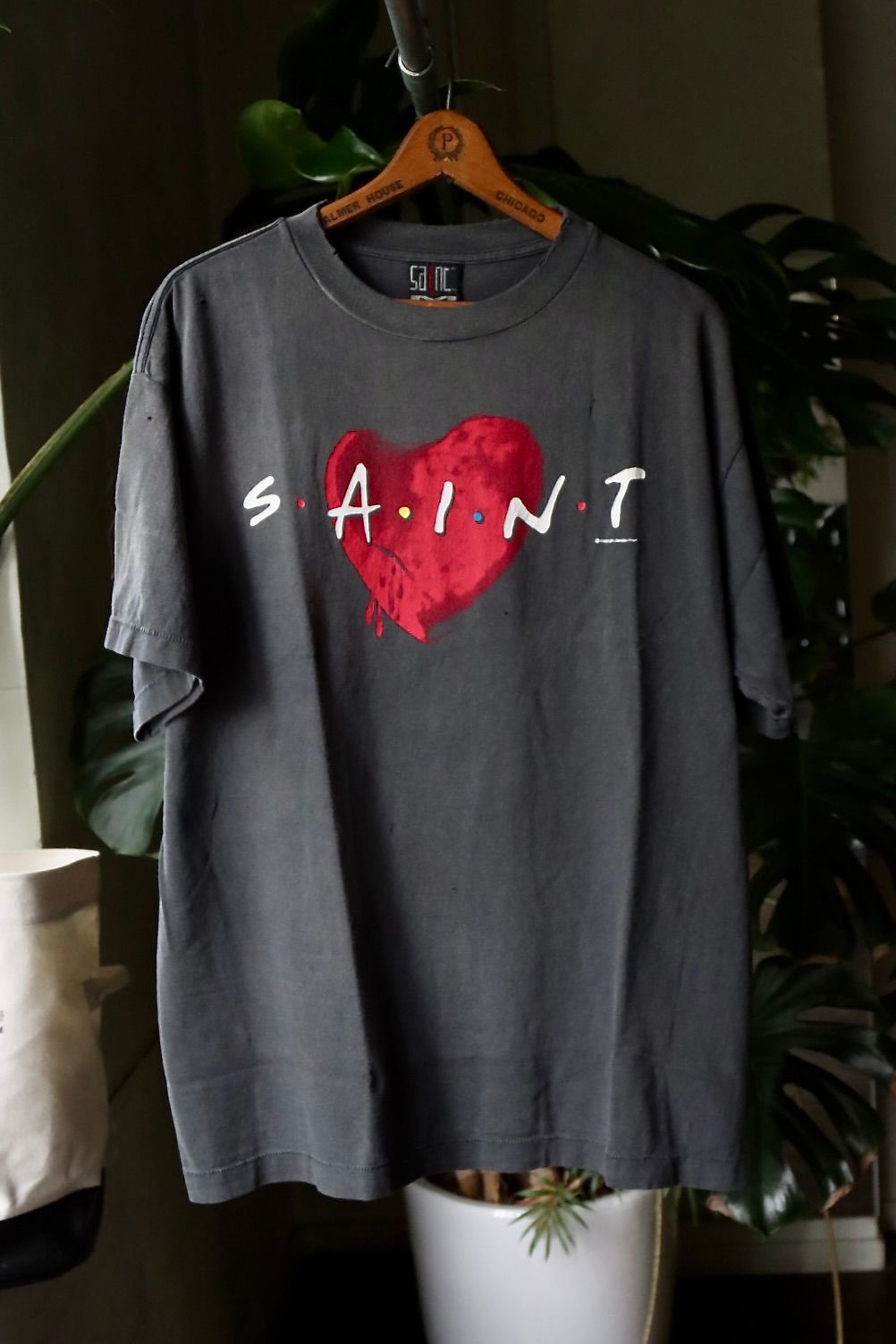 SAINT Mxxxxxx HEART SS TEE Black セントマイケル