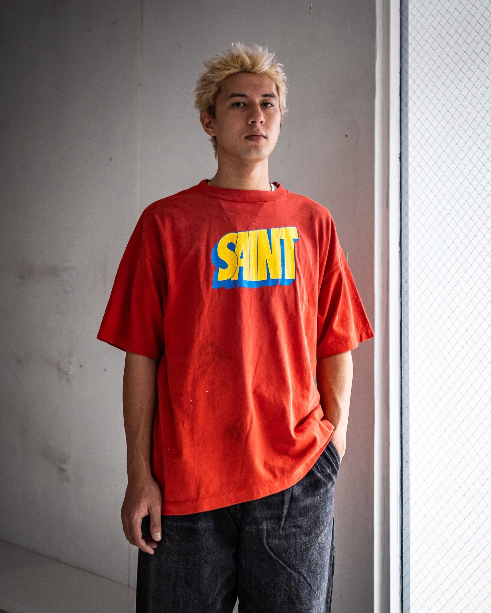 SAINT M×××××× - セントマイケル Tシャツ SAINT SS TEE(SM-HR1-0000