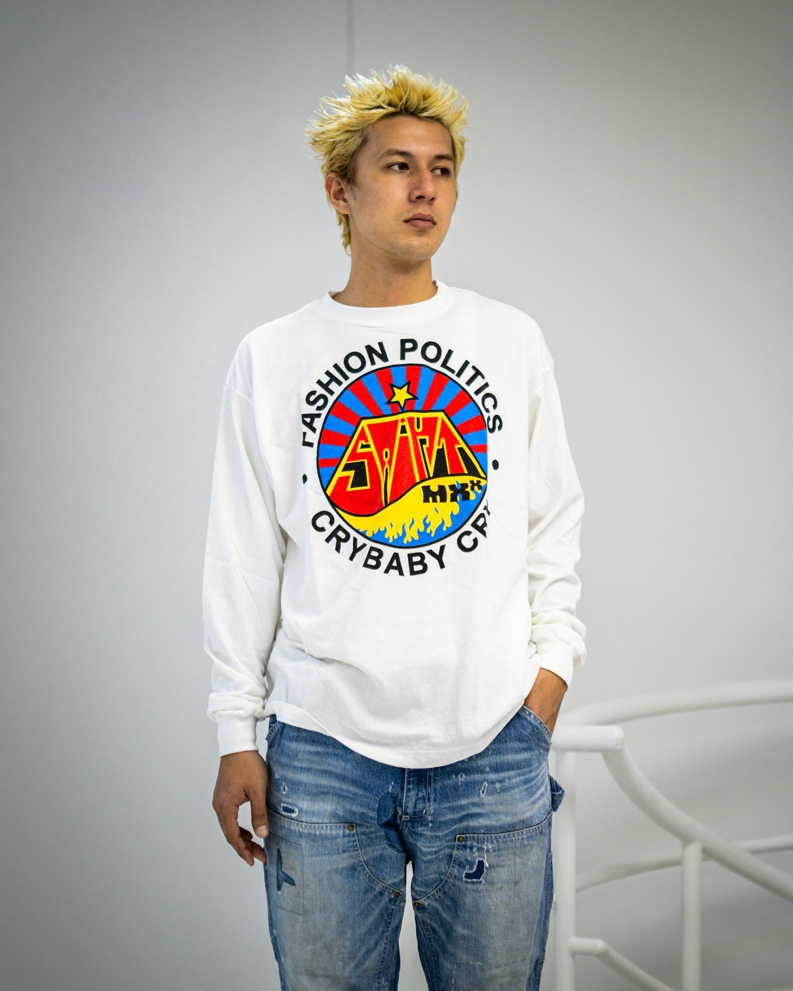 SAINT M×××××× - セントマイケル Tシャツ FASHION POLITICS LS TEE(SM