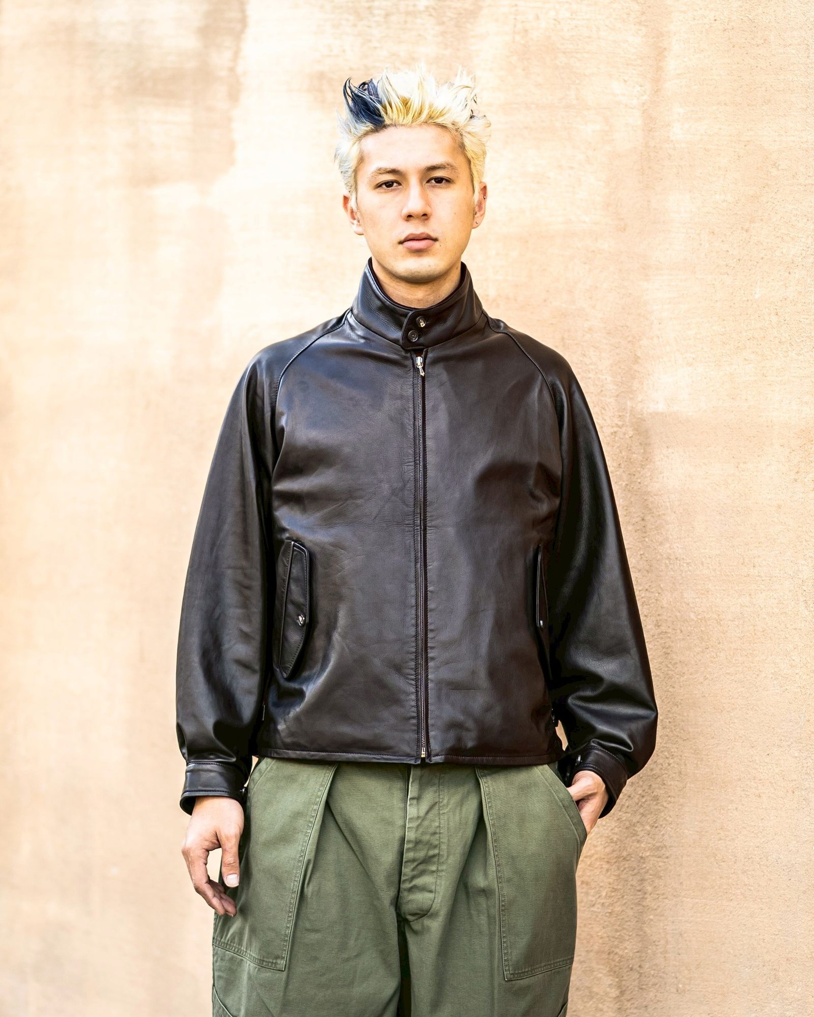 A.PRESSE - アプレッセ 2026 STYLE1 Leather Driving Jacket(26SAP-01