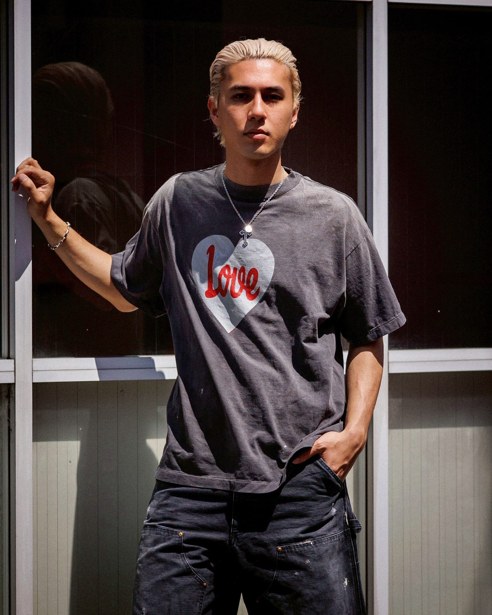 SAINT M×××××× - セントマイケル Tシャツ HEART LOVE SS TEE(