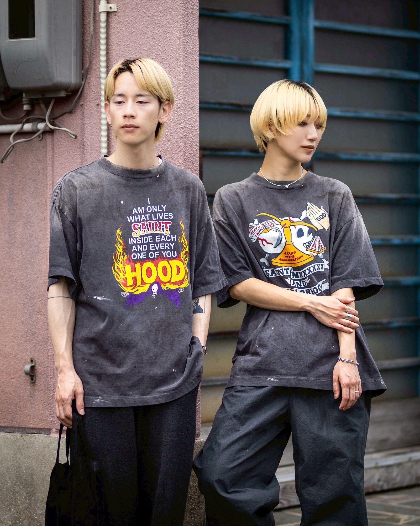 SAINT M×××××× - セントマイケル ネイバーフッドコラボ STHD. SS TEE