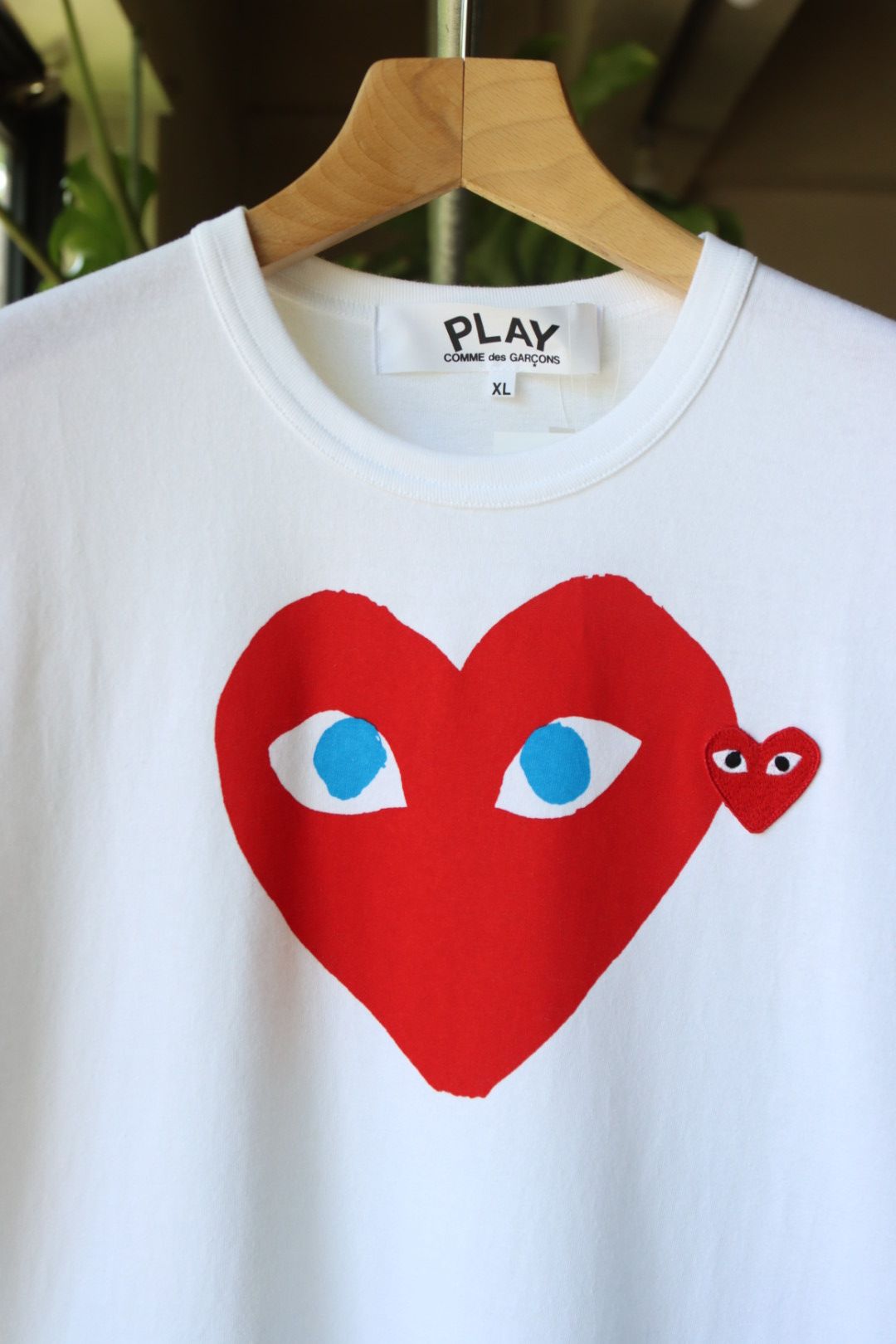PLAY COMME des GARCONS ラインストーン Tシャツ PLAY L/S Navy Stripe